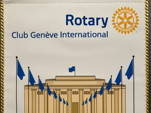 Rotary Club Geneva International - Wall of Pennants