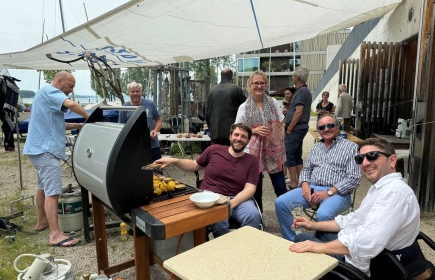 Repas de soutien organisé par Didier Juillerat, président du Rotary Club Les Reussilles.