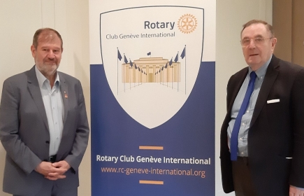 Michel Zaffran from the Rotary Club Gex-Divonne, District 1710